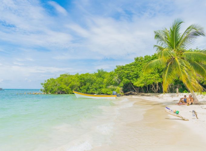 Playa del Caribe Colombiano en Cartagena