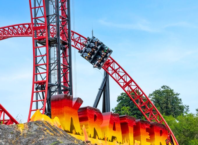 Krater, montaña rusa del Parque Nacional del Café en el Eje Cafetero